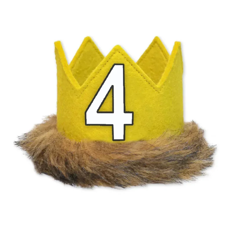 Детские головные уборы на 1/2 день рождения 1 2 3 4 5 дикая одна Корона где Дикие Вещи