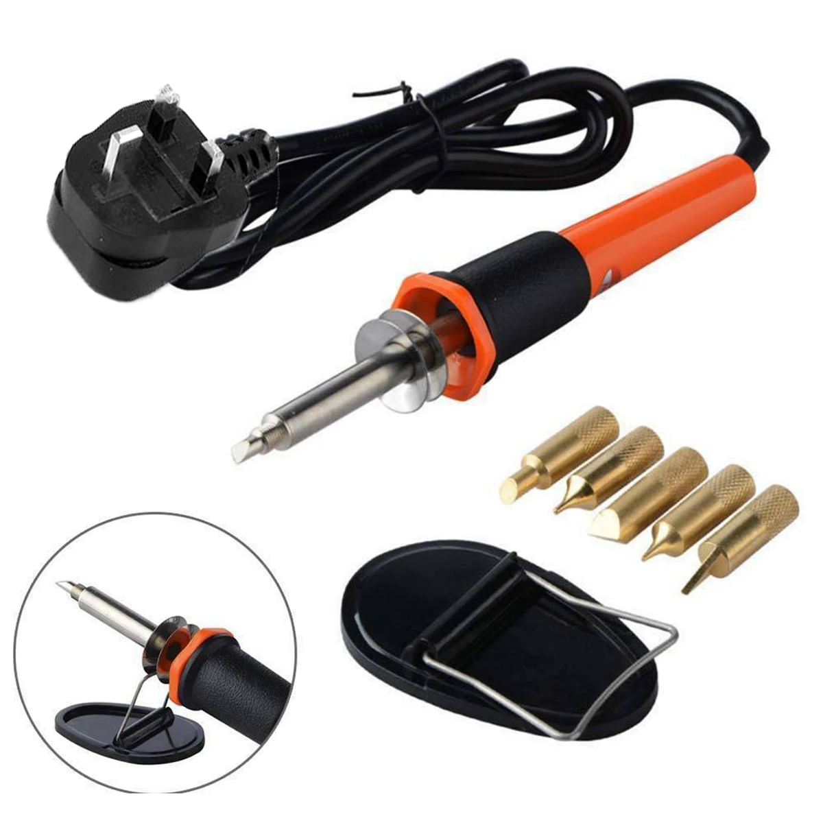 

30W Burning Pen Soldering Iron Kit with Engraver Tips Pyrography Burning Tool Set 30W Burning Pen