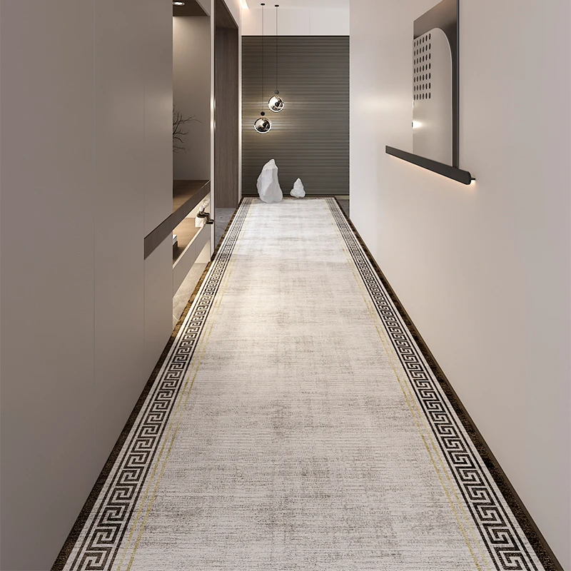 

European Stairs Corridor Customizable Aisle Hallway Long Carpet Home Decor Wedding Track Hotel Area Rug Long Runner Entrance Mat