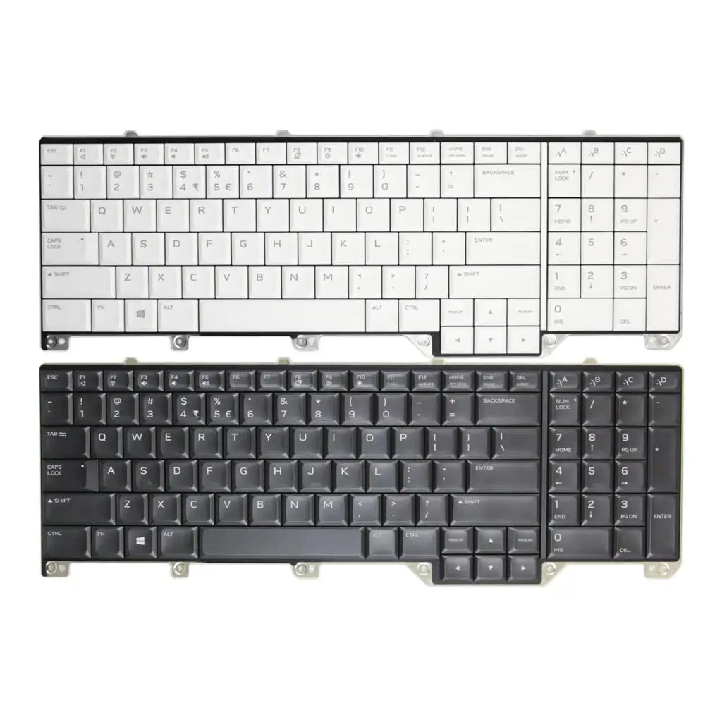 

New US For Dell Alienware Area-51m A51M Alienware17 R5 P38E English RGB Backlit Laptop Keyboard 0WYFCV 0FNF7F NSK-EYBBC