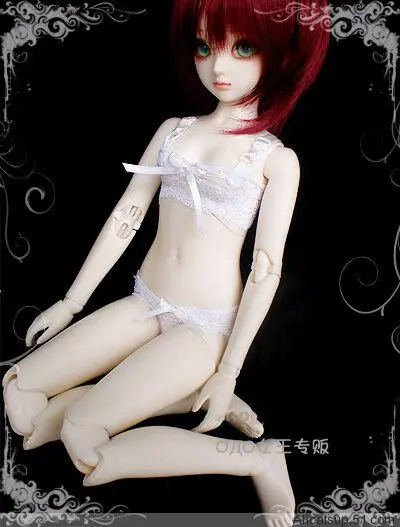 

Mini Collection MSD SD 1/3 BJD Obitsu Doll White Lace Bikini Underwear Set