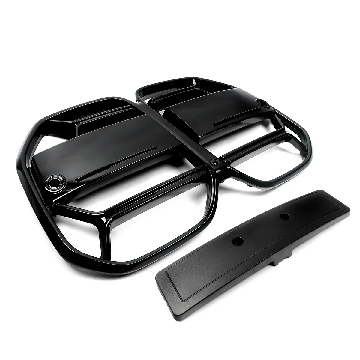 Фото Решетка радиатора переднего бампера MAGICKIT, сетка для BMW 4 серии G22 G23 2021-2023, глянцевые черные автомобильные аксессуары, передняя решетка №5