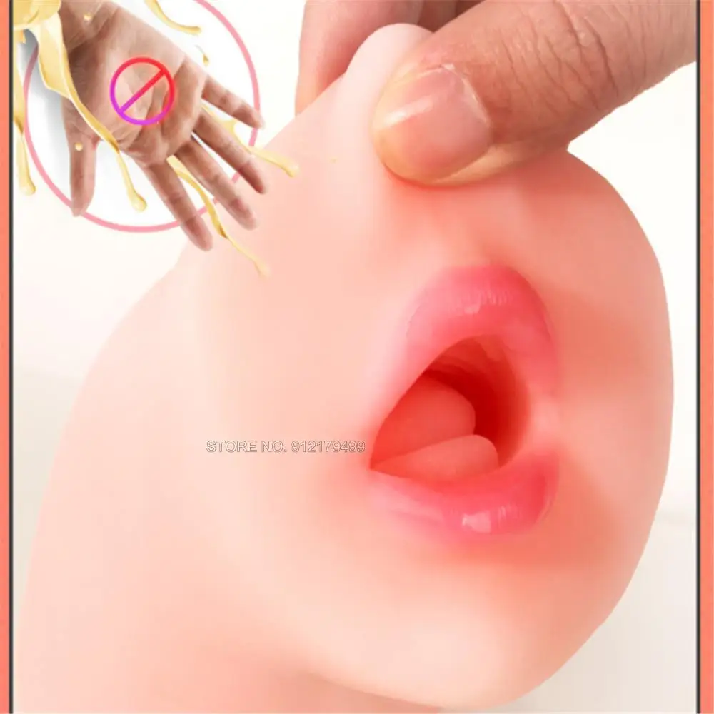 Реалистичные мужские мастурбаторы для орального рота мужчин Глубокая глотка с