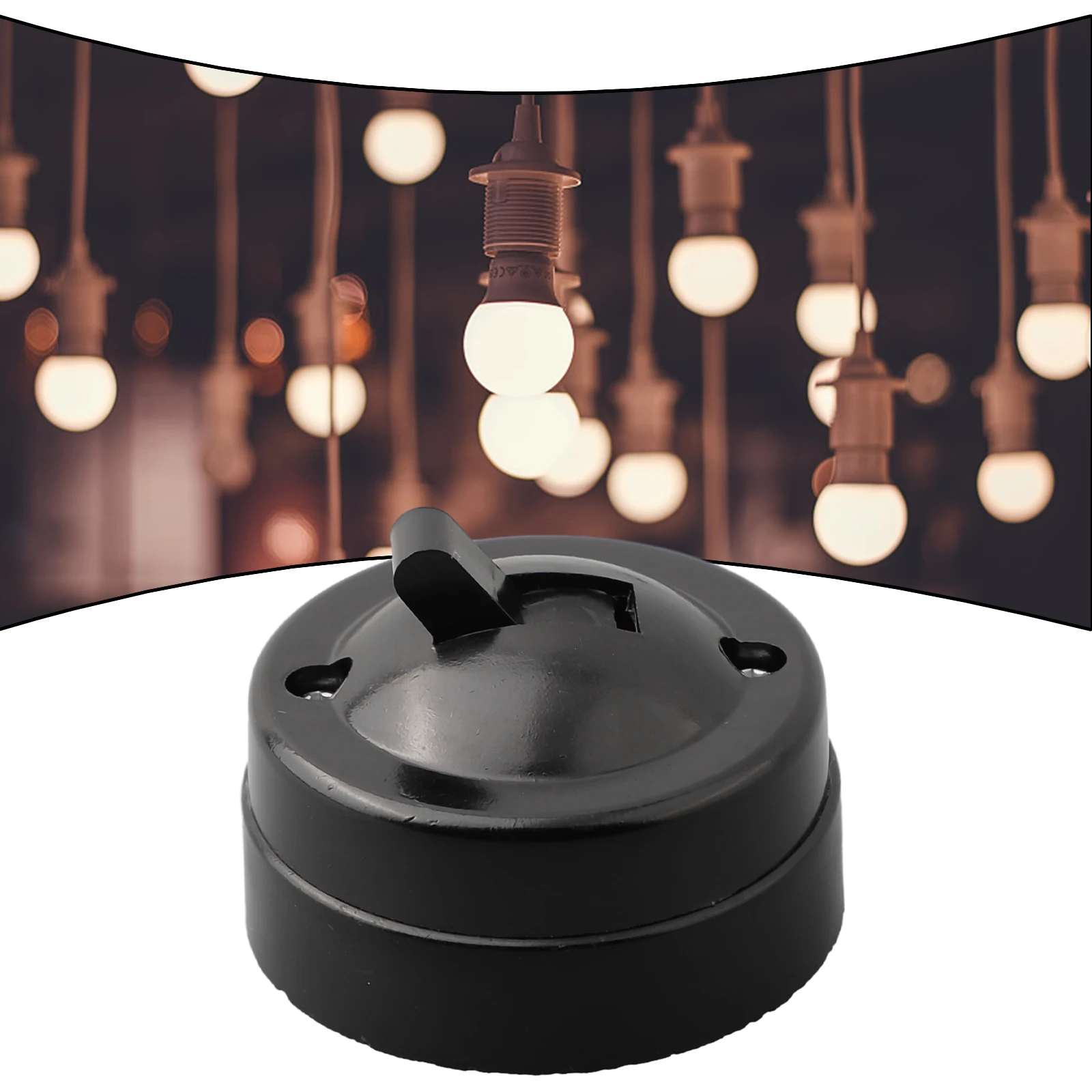 Круглый переключатель света в стиле ретро с одним управлением старомодный