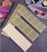 Japanese Food Green Bamboo Skin Sushi Roller Shutter Tool Baking Seaweed Rice Filling Mat Mold