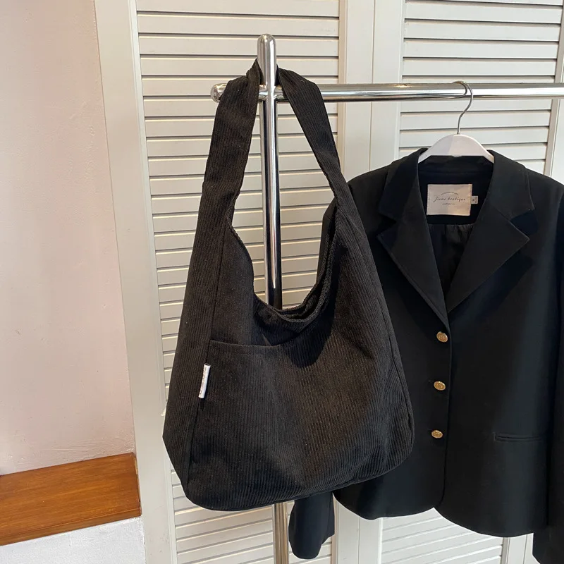 New fashion shoulder bag cloth bag for college students' class Large capacity bag cloth bag portable book tote bag