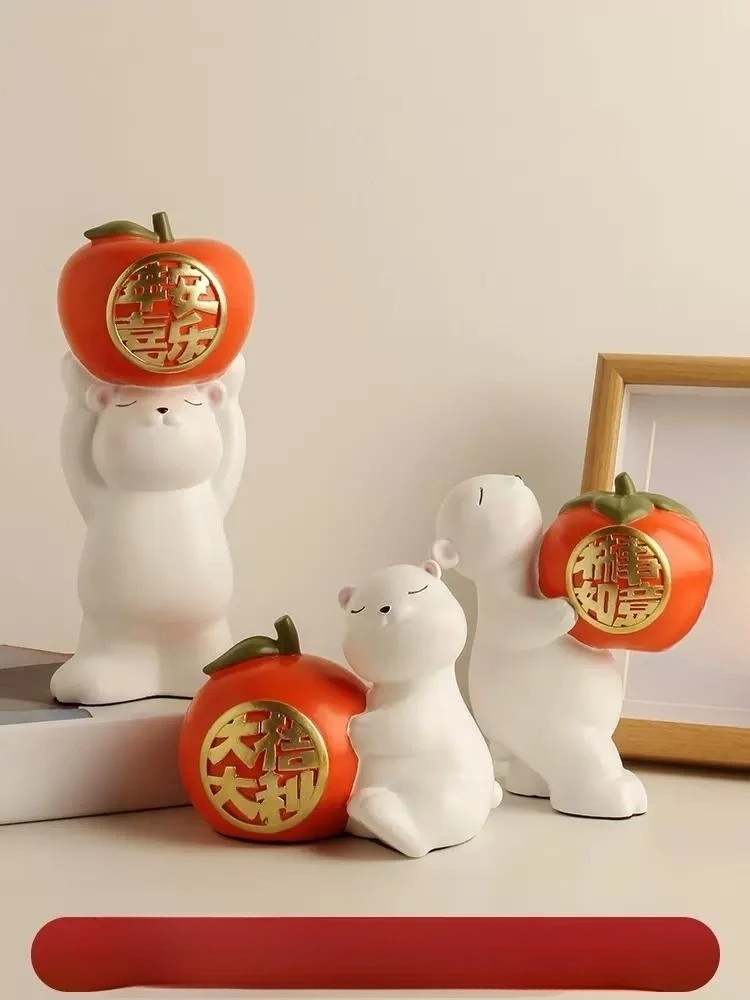 

Persimmon Ruyi Living Room Decoration Home TV Cabinet Office Wine Creative Gifts