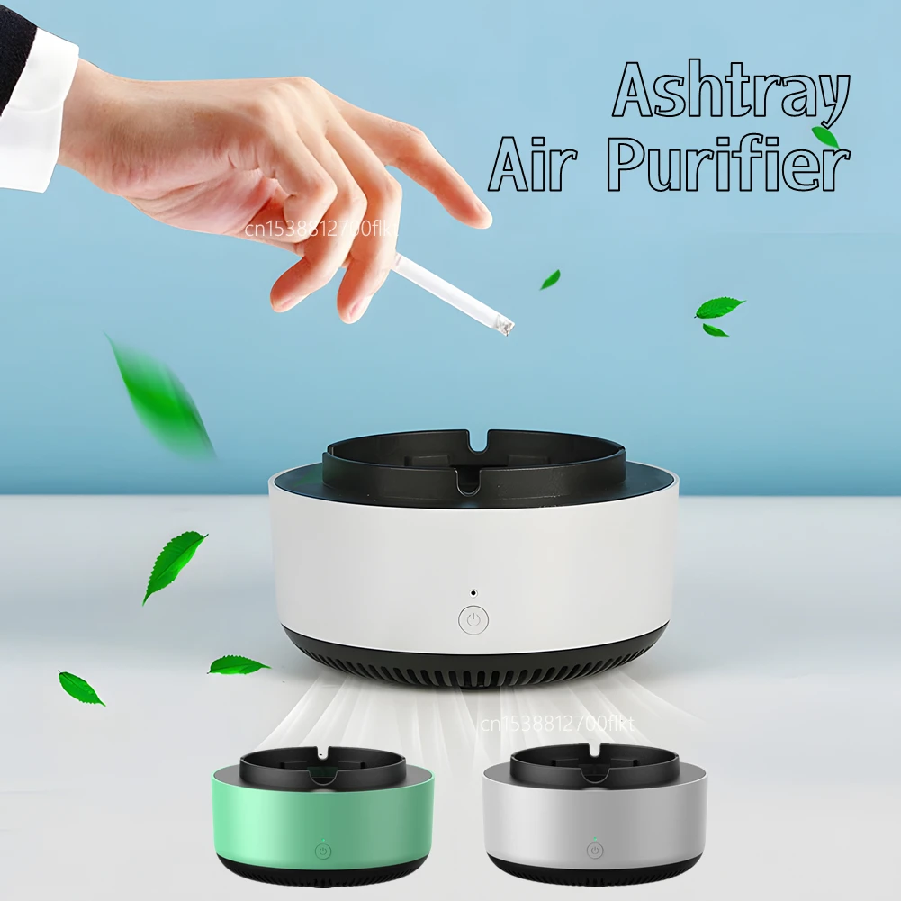 

Anti-smoke Ashtray Air Purifier Portable Anti-odor Smokeless Ashtray Tray Self-Extinguishing Auto Purifier Ashtrays For Home Car