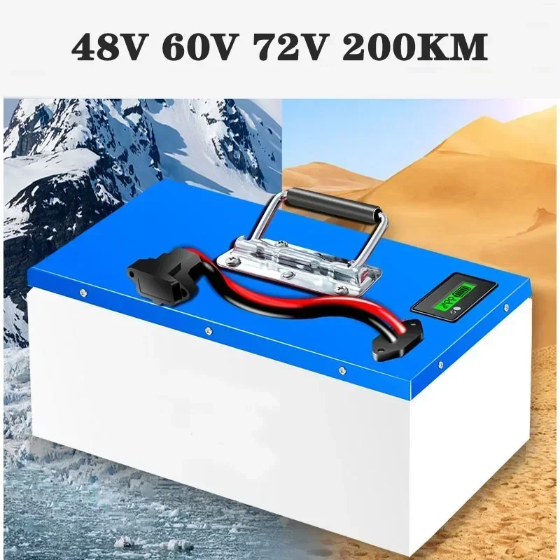 60v72V ultra large capacity 200km lithium battery electric motorcycle tricycle vehicle