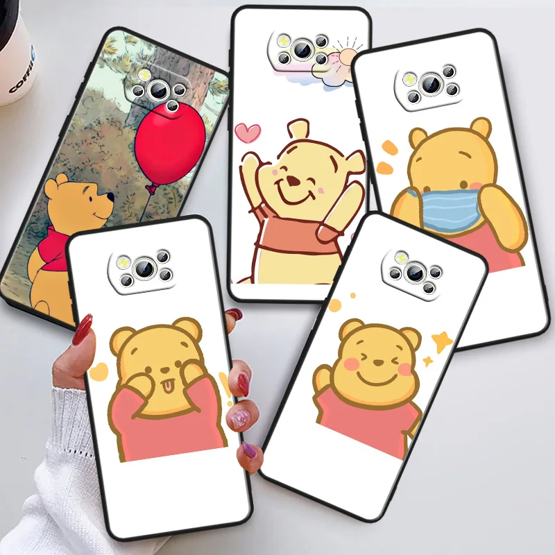 

Beautiful winnie the pooh Phon Case For Xiaomi POCO C50 C40 C31 C3 M5S X4 M4 M3 F4 F3 GT F2 F1 X3 NFC X2 Pro Black Cover