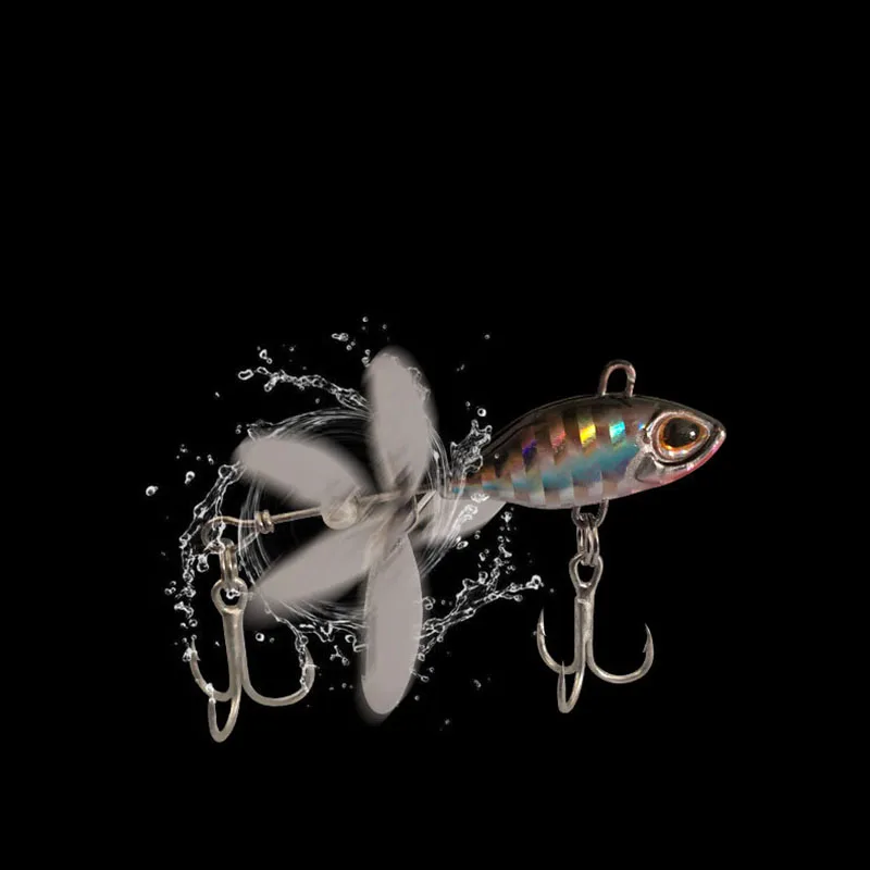 

7/10/14g Long Shot Rotating VIB vibration Bait Spinner Tail Spoon Fish Lure Jig Tractor Fishing Hard Baits Tackle Pesca