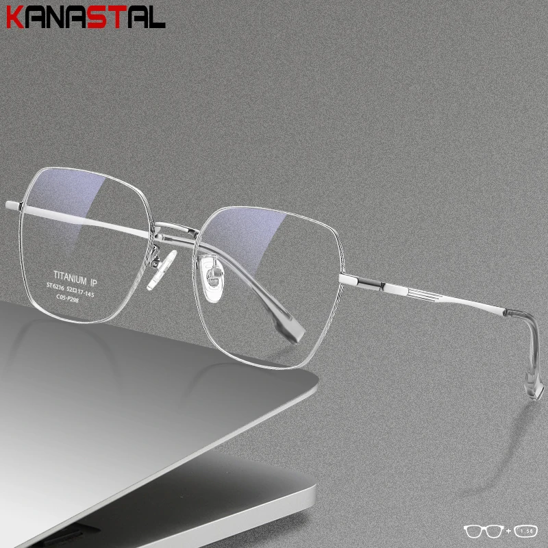 Мужские очки из чистого титана оптические линзы по рецепту для чтения при