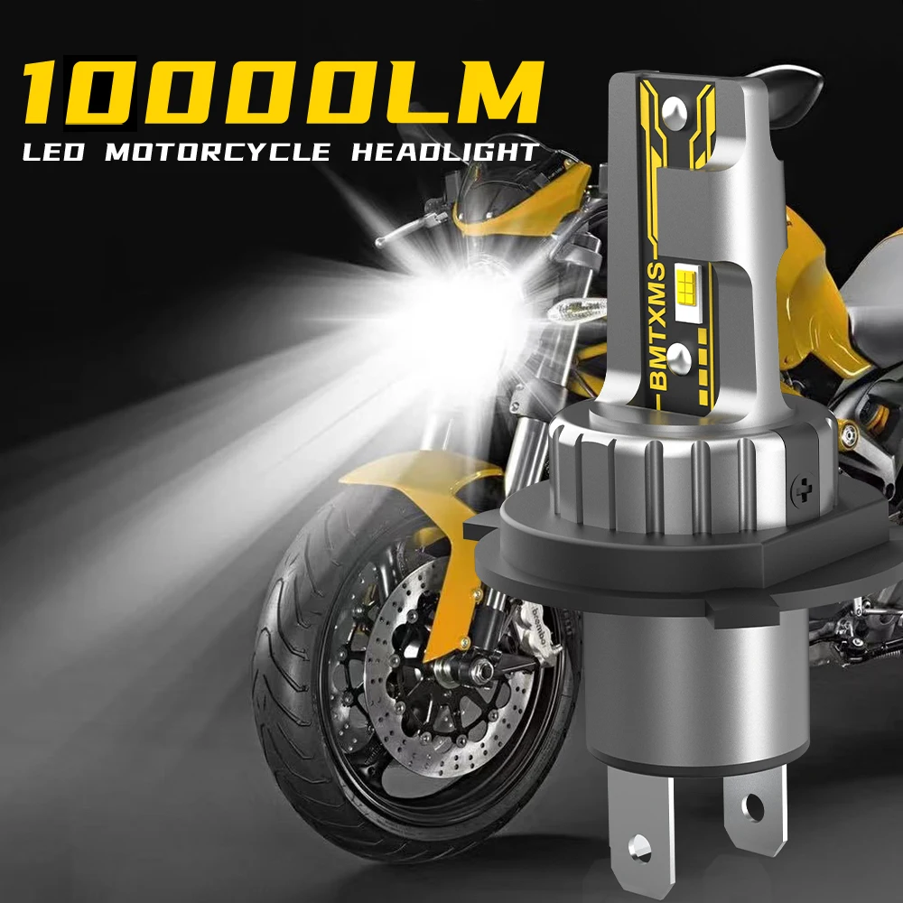 

BMTxms H4 LED Motorcycle 9003 HB2 Moto Bulb 50W 10000LM Canbus Headlight For Harley BMW Honda Wireless 6500K Car Head Lamp Light