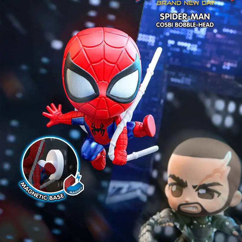Фото HotToys Spider-Man 4 Brand New Day COSBI Мини-фигурка в слепой коробке-сюрпризе, подвеска, модные игрушки, загадочные настольные украшения, подарок №2
