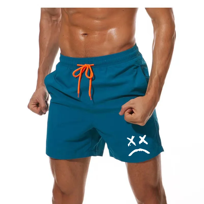 

Mens Shorts Jogging Running Swimming Board Shorts Male Surf Trunks Seaside Holiday Shorts Printed Quick Dry