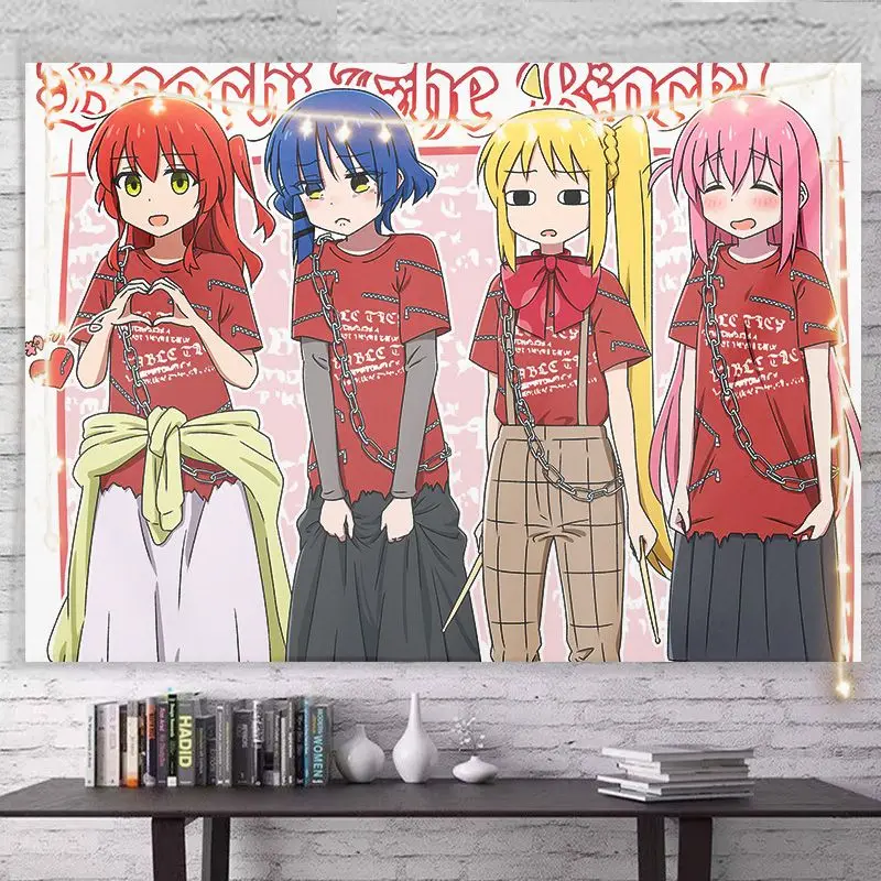 БОЧИ РОК! Аниме гобелен фон для спальни подвесная ткань украшение гостиной