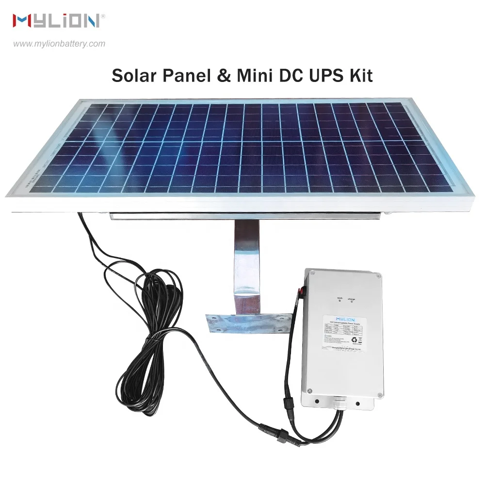 

Mylion MS1625 30w 15v 24v солнечная панель и 12V 2A 148wh Мини dc ups комплект
