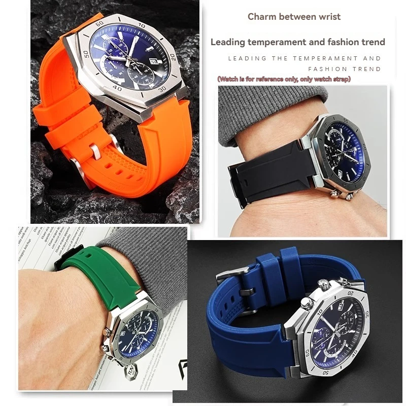 Фото Для Casio 5579 EFB-680 Серия EFB680 Модифицированный выпуклый силиконовый ремешок из смолы EFB 680 Резиновый водонепроницаемый ремешок для часов 12 мм 14 мм №3