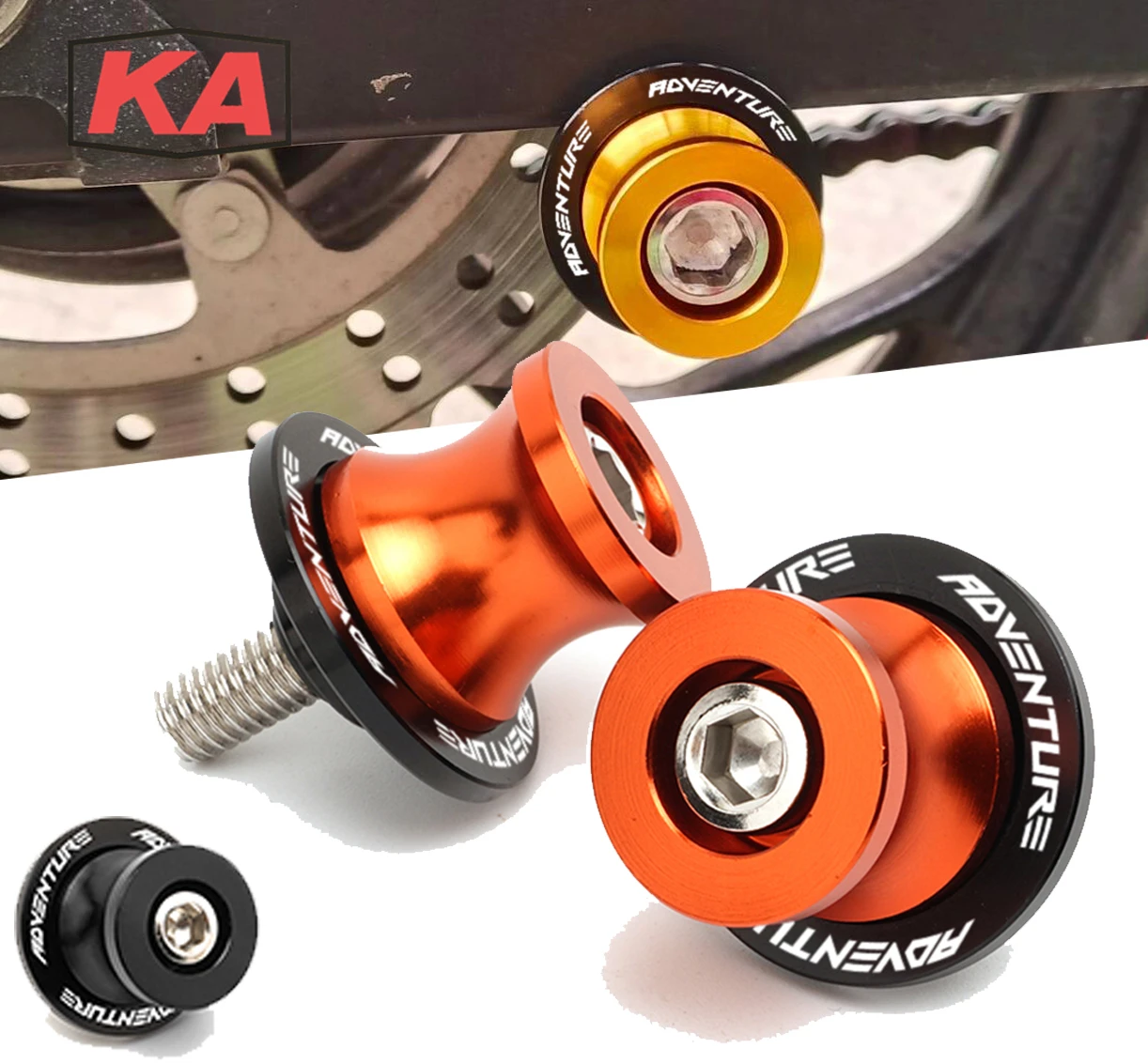 

M10 For KTM ADVENTURE 390 790 1050 1090 1190 890 ADV1290 Super AdventureSwingarm Spool Slider Stand CNC Motorcycle Accessories