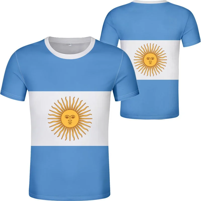 

Argentina t camisa livre nome personalizado número arg país ginásios camiseta texto diy foto roupas impressão não desaparecer nã