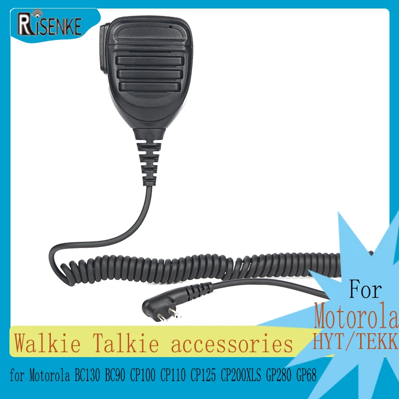 RISENKE Speaker Mic for Motorola CLS1110 CLS1410 BC90 130 CP110 CP125 CP200XLS GP280 HYT TC446S TEKK XV100 XU1000 Radio Talking