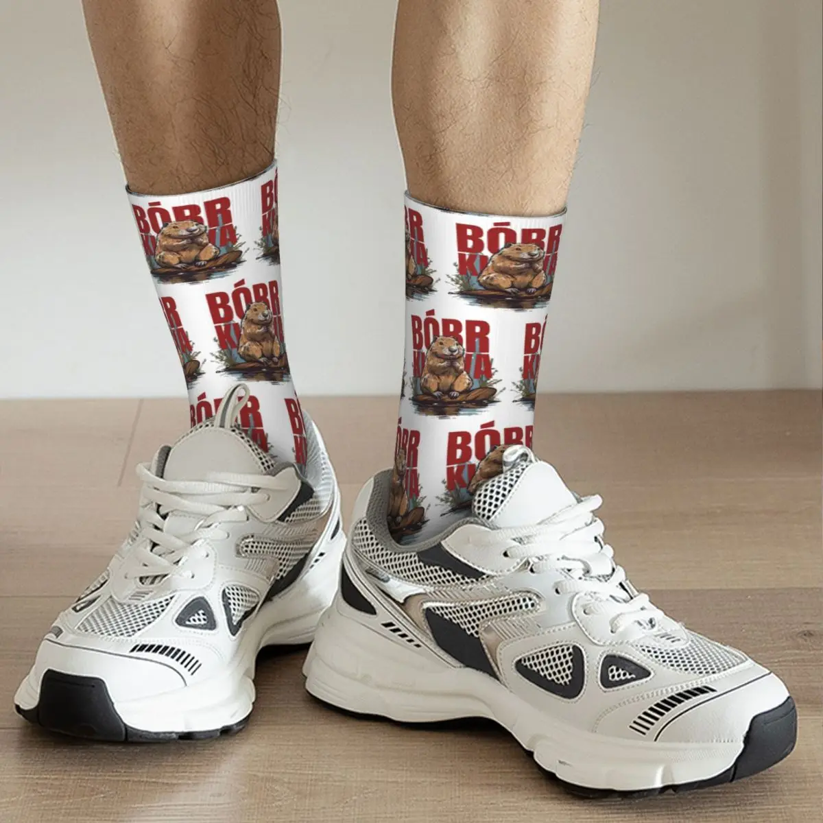 Носки Bobr Kua - Bober Beaver Boberek чулки в стиле Харадзюку всесезонные длинные носки
