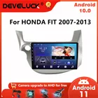 Автомагнитола 2 din на Android 10 для HONDA FIT JAZZ 2007- 2013, мультимедийный видеоплеер с GPS-навигацией, 4G Net RDS, головное устройство для Carplay с DVD