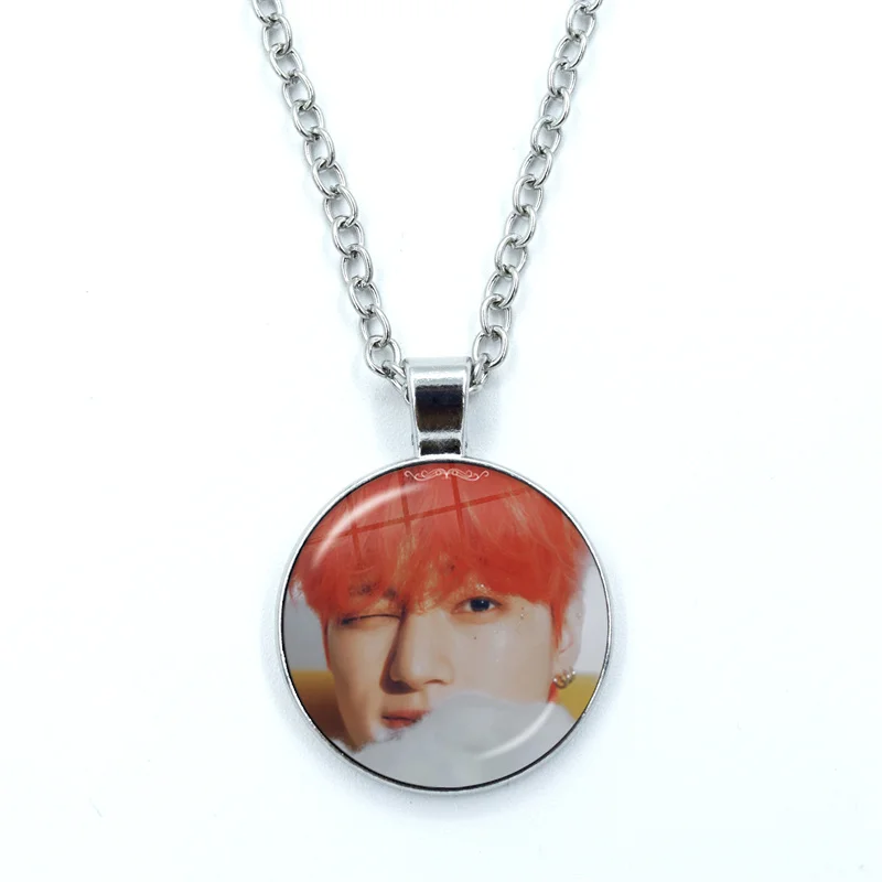 Фото KPOP ATEEZ Fanclub Atiny HONGJOONG стеклянный купольный кабошон, модные ювелирные изделия с кристаллами №5