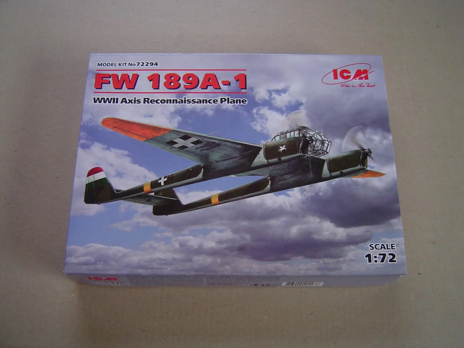

ICM72294 ICM 1:72 Scale FW 189A-1 WWII Axis Reconnaissance Plane Sealed