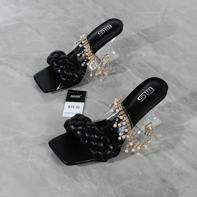 

Женские босоножки из ПУ кожи, на высоком каблуке, Размеры 35-42