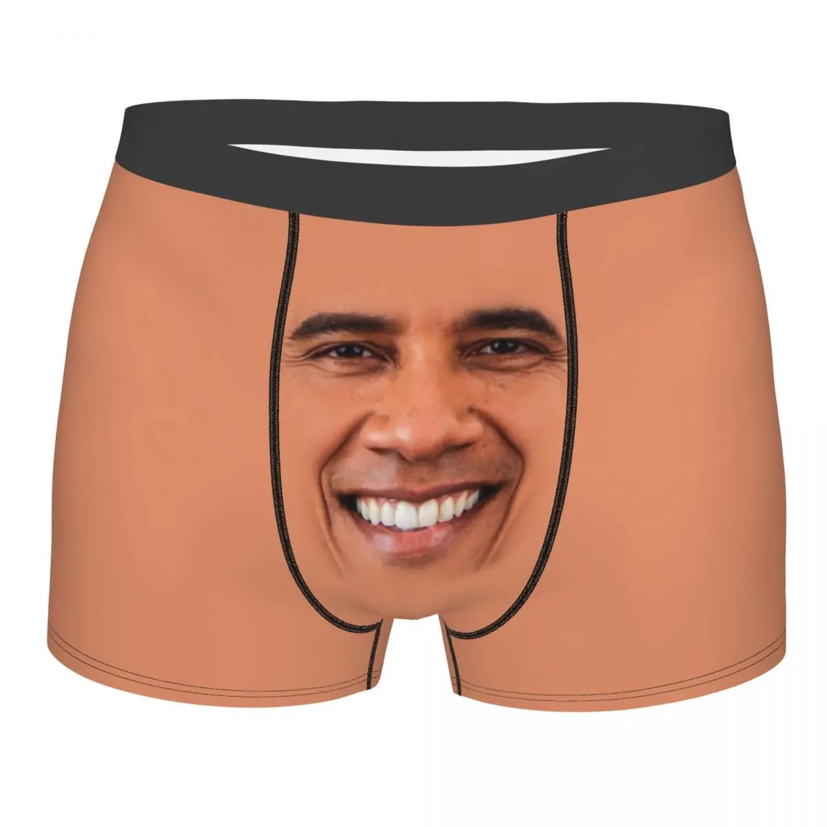 

Men Boxer Briefs Shorts Panties Obama Funny Handsome Faces Breathable Underwear Homme Sexy S-XXL Underpants