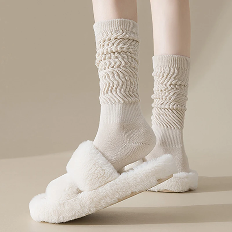 1 пара модных зимних повседневных бархатных толстых теплых носков простые