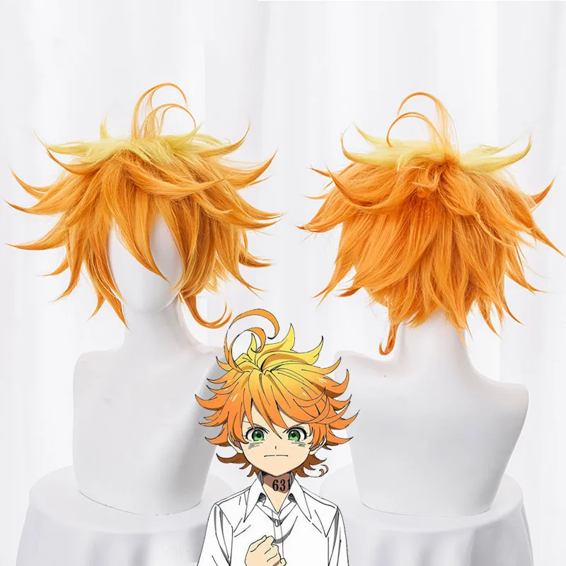 

2021 Emma Cosplay Wig Anime Yakusoku no Neverland Women Orange Cosplay Wig The Promised Neverland Emma Cosplay