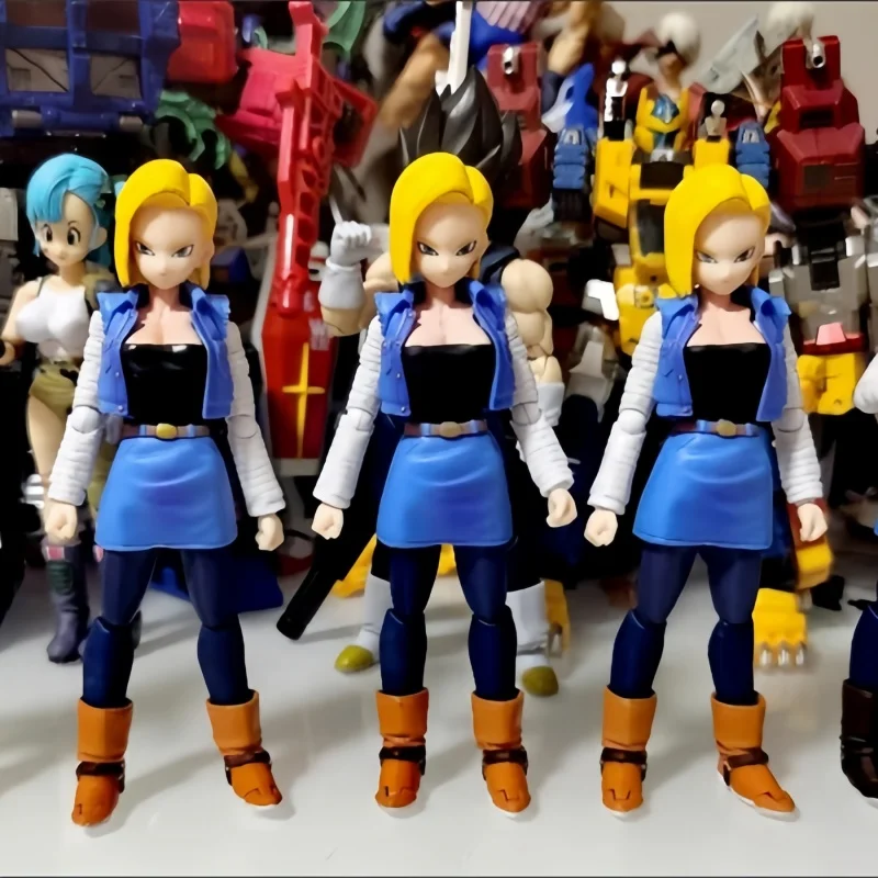 Модель игрушки Shfiguarts Dragon Ball Z Android No. 18 шарнирная фигурка с логотипом декор Shf аниме
