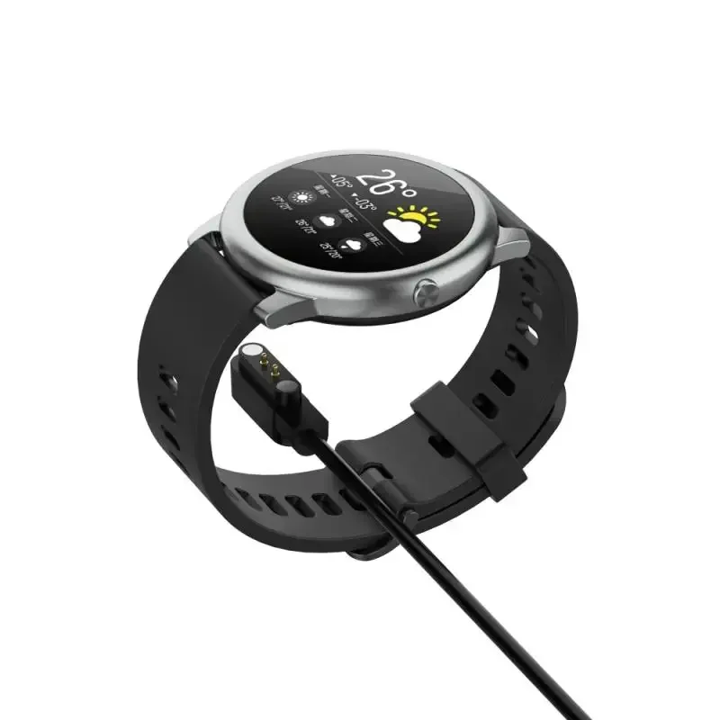 Фото USB-кабель для зарядки, провод для зарядного устройства Haylou Solar LS05 Ticwatch GTX CXB01/YAMAY SW022 W26, адаптер для зарядки умных часов №2