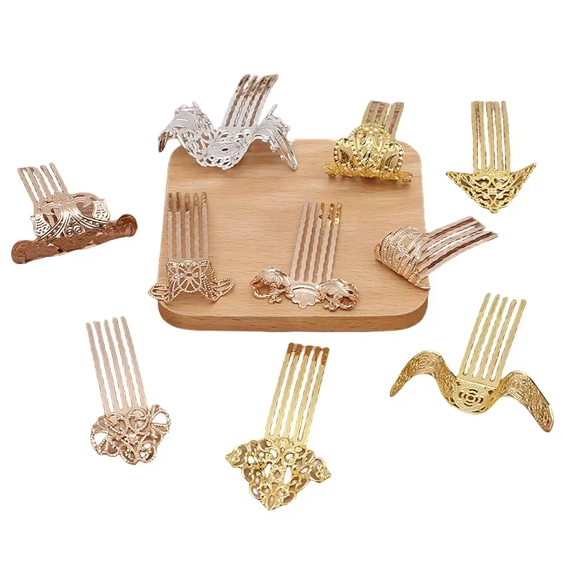 10 шт./партия металлические гребни для волос 15 х50 мм