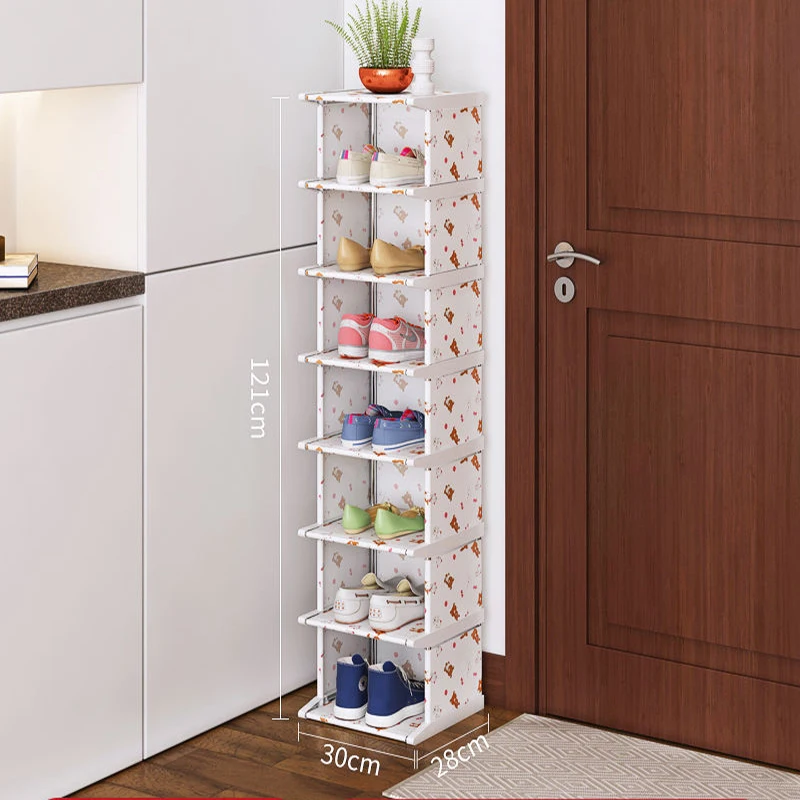 

Vertical Shoe Rack Dustproof Shoe Cabinet Assembled Shoe Cabinet Shelf High-Quality Corner Closet Rack Space-Saving Shoe Rack