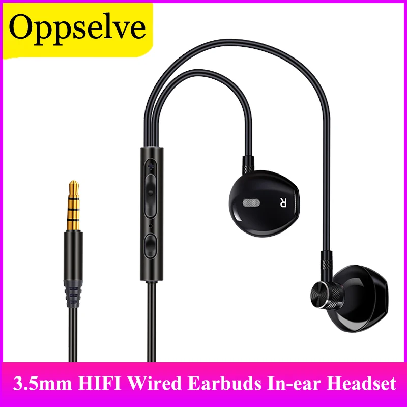 

Universal Noise Cancelling Headphones For Notebook Computer Game Mobile Phone iPad 3.5mm Wired Earbuds With Mic Corded Earphones