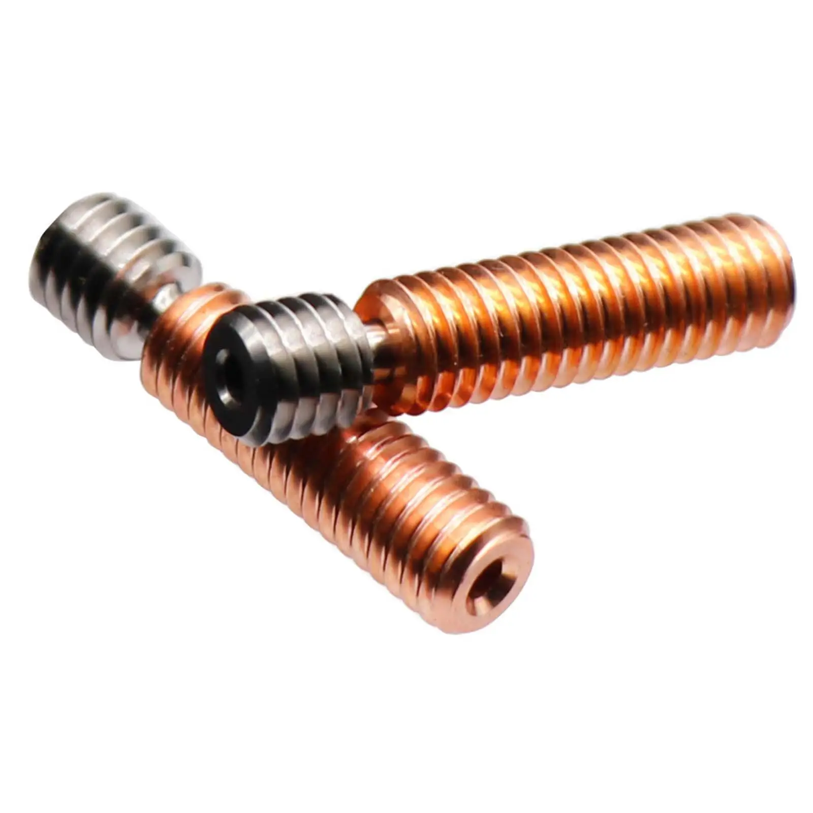 

2 Pieces 3D Printer Bi Heatbreak Upgrade Parts Replace Thermal Barrel Tube Throat M6 for 1.75mm Printing Consumables Fitments