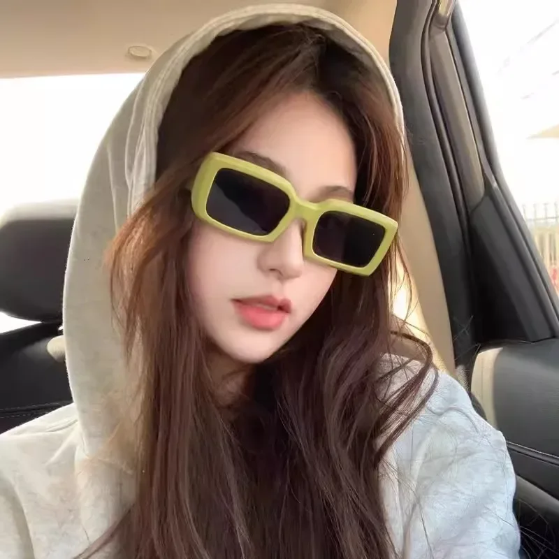 Солнечные очки в стиле ретро для мужчин и женщин небольшие прямоугольные