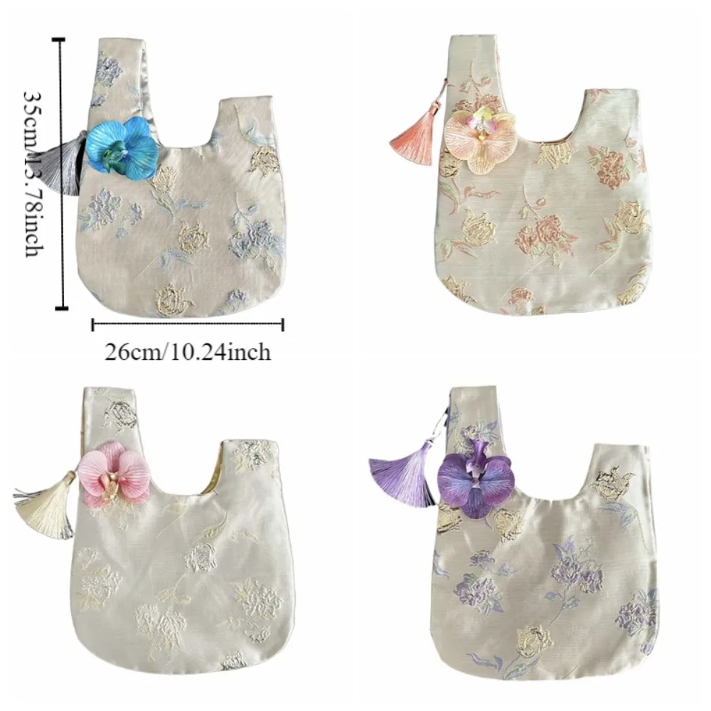 Мешочек для мелких предметов сумка на запястье с узлом и кисточкой сумки