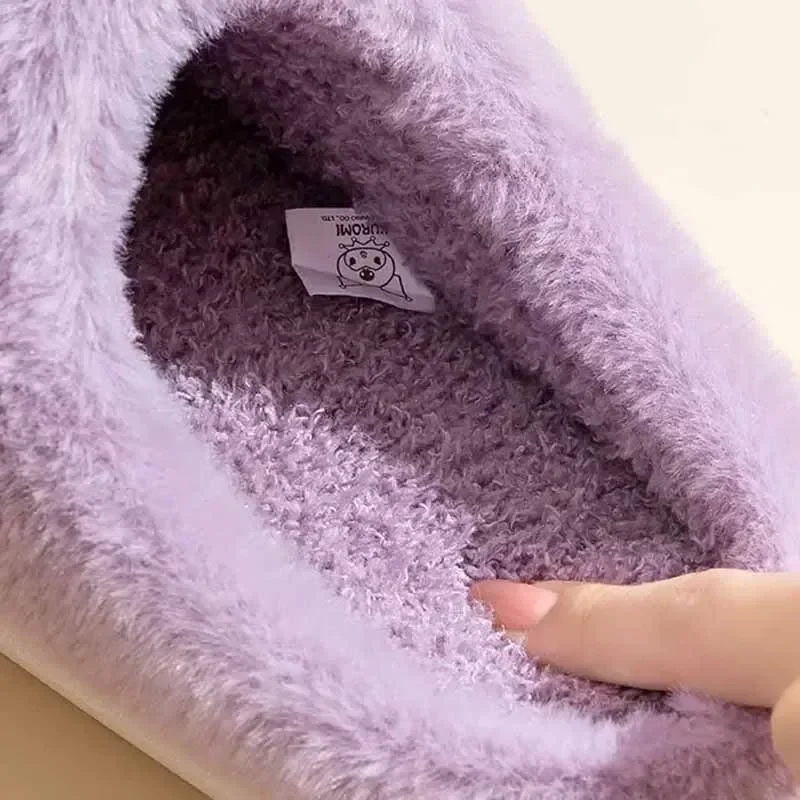 Детские Зимние Хлопковые Тапочки С Мультяшным Дизайном Нескользящая Мягкая