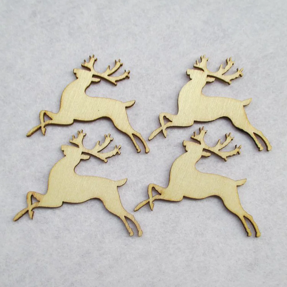 

10PCS Chips DIY Pure Accessory Deer Chips Puzzle Individual Creative Teaching Graffiti Crafts