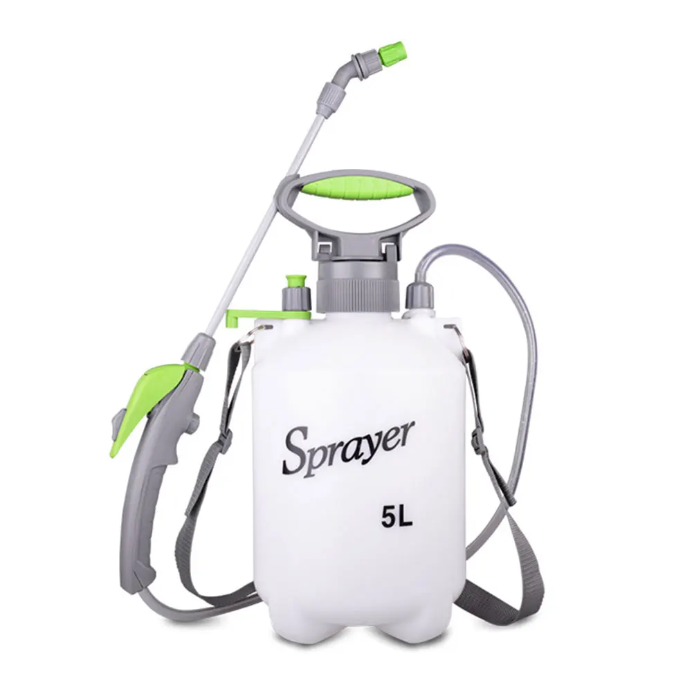 

Portable Garden Pump Pressure Sprayer With Adjustable Shoulder Strap Brass Wand For Yard Lawn Weeds Plants