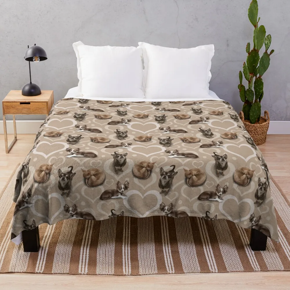 

The Chihuahua Throw Blanket plush blankets double plush blanket furry blankets
