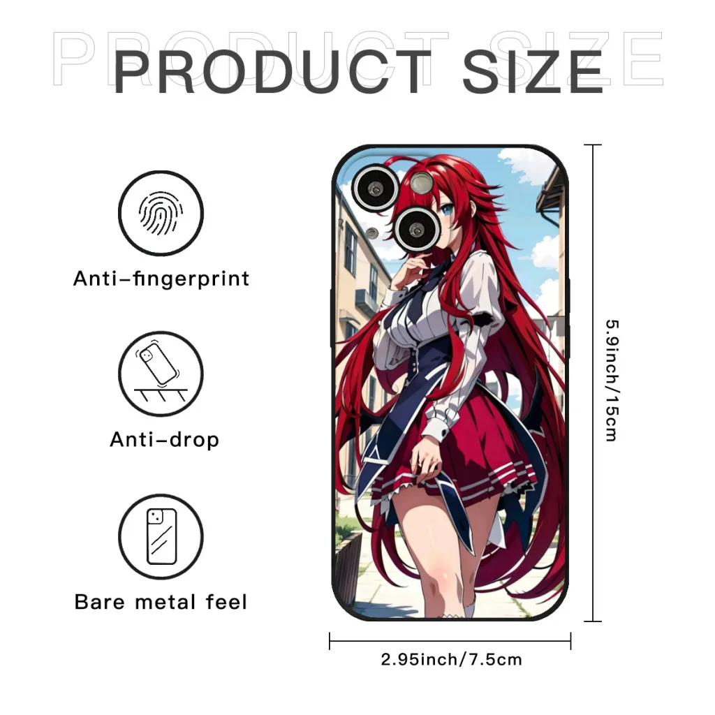 Чехол для телефона iPhone 15 Pro Max Plus мягкий силиконовый чехол Demon High School DxD Liyas