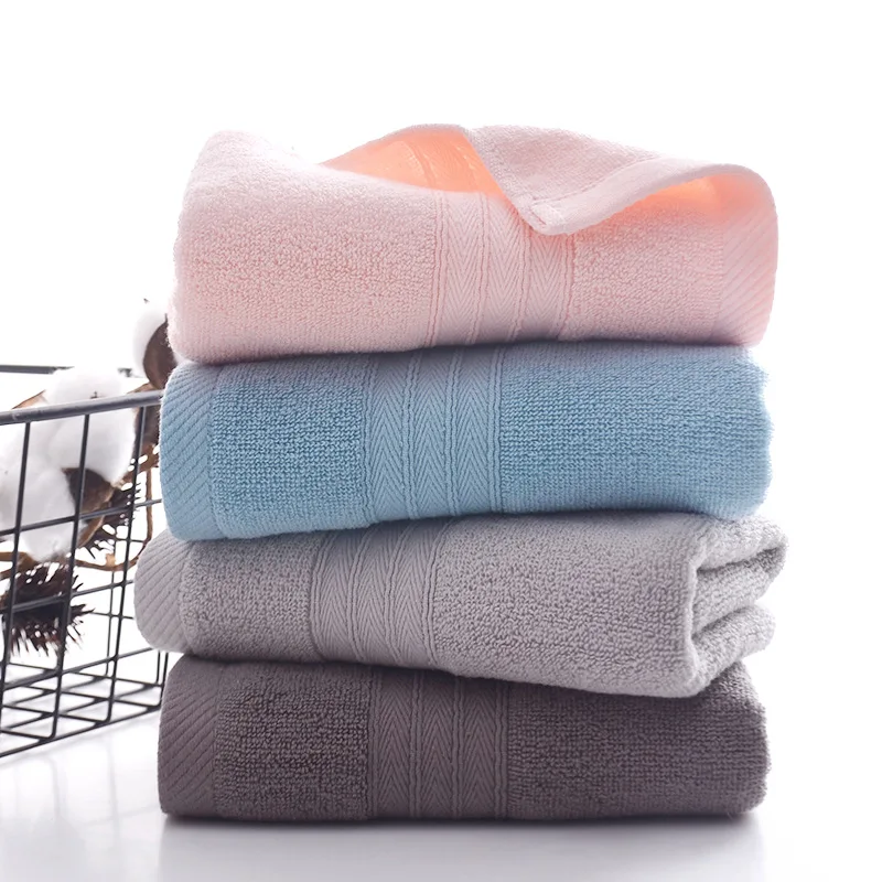 

6pcs Pure Cotton Towel Set Soft Absorbent Household Thick Adult Cotton Towels Hand Fastdry Bathroom Quick Dry Microfiber Hair