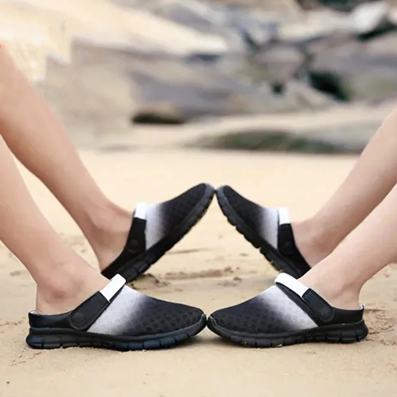 Mens Womens Sandals colorful couples Beach Slippers Unisex Sneakers Clogs Men breathable Sandalias Zapatos Hombre Size 36-46