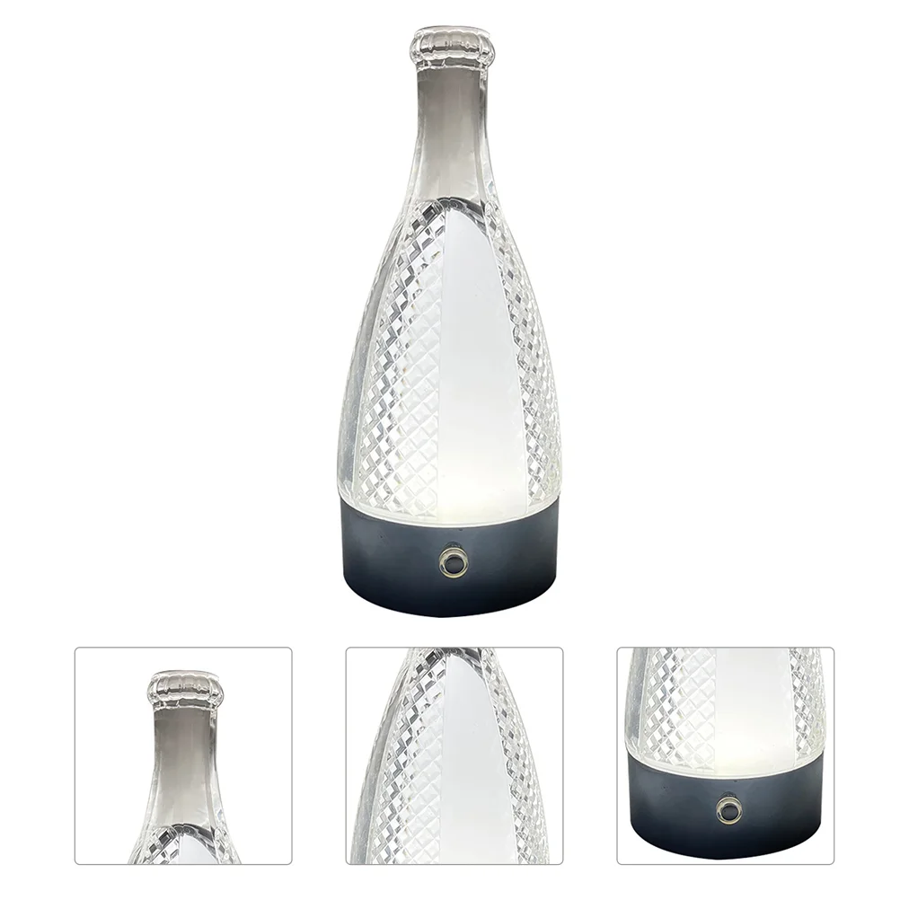 

1 Set of Creative Glass Bottle Lamp for Home Desktop Decor Table Lamp Simple Desk Lamp