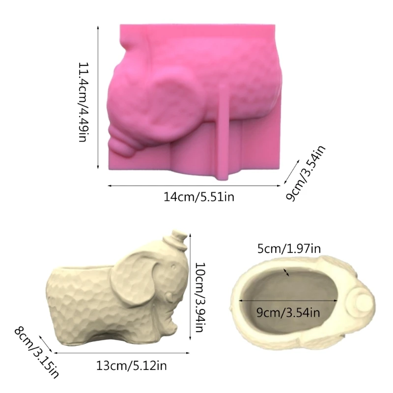 Силиконовая форма для цветочного горшка с суккулентами подходящая садового